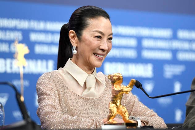 Michelle Yeoh bei der Pressekonferenz zur Verleihung des Goldenen Ehrenbären für das Lebenswerk auf der Berlinale 2026 76. Internationale Filmfestspiele Berlin im Hotel Grand Hyatt. Berlin, 13.02.2025