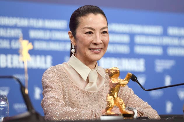 Michelle Yeoh bei der Pressekonferenz zur Verleihung des Goldenen Ehrenbären für das Lebenswerk auf der Berlinale 2026 76. Internationale Filmfestspiele Berlin im Hotel Grand Hyatt. Berlin, 13.02.2025