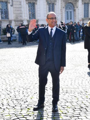 Rome, the delegation of the 76th Sanremo Festival arrives at the Quirinale to meet the President of the Republic. In the photo: the artistic director Carlo Conti.  Copyright: xVincenzoxLandix xipa-agency.netx xVincenzoxLandix IPA_Agency_IPA71421168