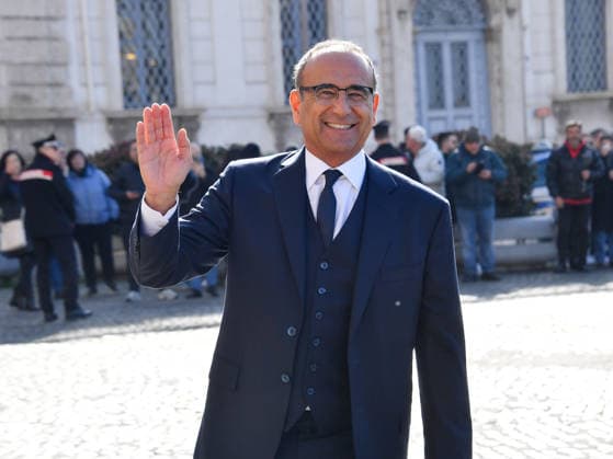 Rome, the delegation of the 76th Sanremo Festival arrives at the Quirinale to meet the President of the Republic. In the photo: the artistic director Carlo Conti.  Copyright: xVincenzoxLandix xipa-agency.netx xVincenzoxLandix IPA_Agency_IPA71421175