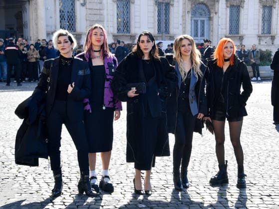 Rome, the delegation of the 76th Sanremo Festival arrives at the Quirinale to meet the President of the Republic. In the photo: Rag Dolls (Morgana Blue, Dani Piccirillo, Martina Cleo Ungarelli, Caterina Dolci Kaj , Federica Rossi Xina )  Copyright: xVincenzoxLandix xipa-agency.netx xVincenzoxLandix IPA_Agency_IPA71421758