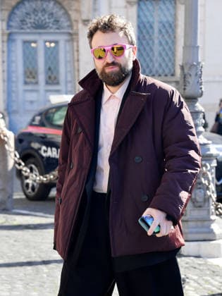 Rome, the delegation of the 76th Sanremo Festival arrives at the Quirinale to meet the President of the Republic. In the photo: Dargen D Amico  Copyright: xVincenzoxLandix xipa-agency.netx xVincenzoxLandix IPA_Agency_IPA71421764