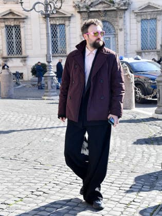 Rome, the delegation of the 76th Sanremo Festival arrives at the Quirinale to meet the President of the Republic. In the photo: Dargen D Amico  Copyright: xVincenzoxLandix xipa-agency.netx xVincenzoxLandix IPA_Agency_IPA71421765