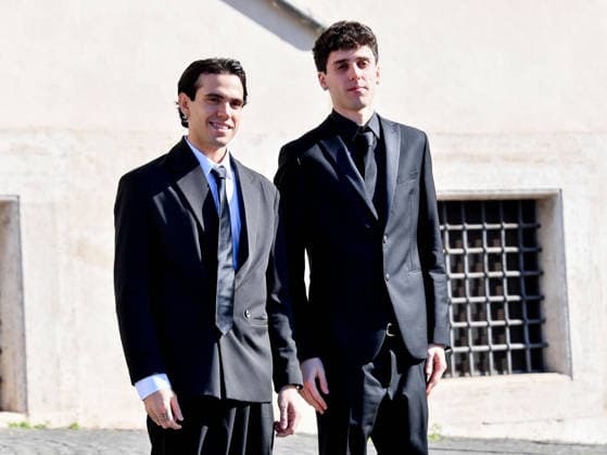 Rome, the delegation of the 76th Sanremo Festival arrives at the Quirinale to meet the President of the Republic. In the photo: AKA 7even, pseudonym of Luca Marzano - LDA, pseudonym of Luca D Alessio  Copyright: xVincenzoxLandix xipa-agency.netx xVincenzoxLandix IPA_Agency_IPA71425690