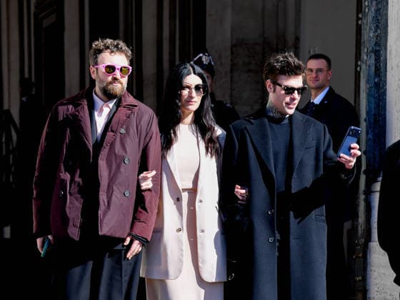 Rome, the delegation of the 76th Sanremo Festival arrives at the Quirinale to meet the President of the Republic. In the photo: Dargen D Amico, Laura Pausini, Fedez  Copyright: xVincenzoxLandix xipa-agency.netx xVincenzoxLandix IPA_Agency_IPA71425735