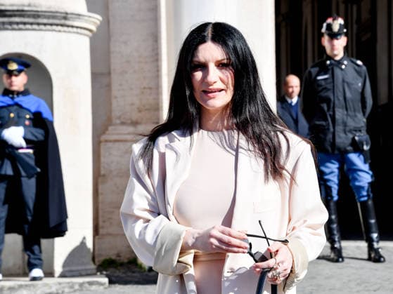 Rome, the delegation of the 76th Sanremo Festival arrives at the Quirinale to meet the President of the Republic. In the photo: Laura Pausini  Copyright: xVincenzoxLandix xipa-agency.netx xVincenzoxLandix IPA_Agency_IPA71425767