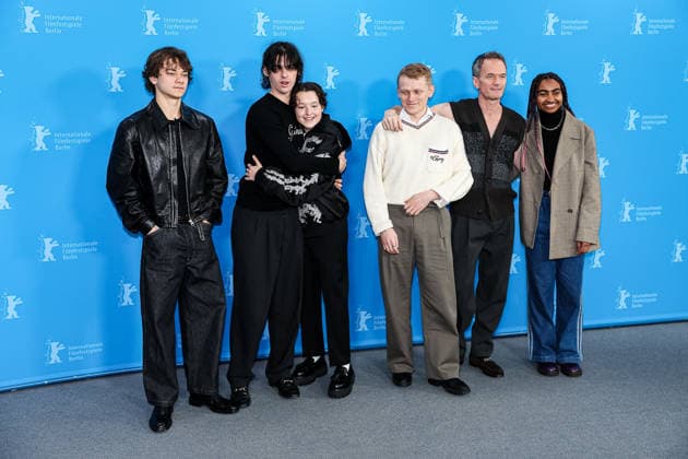 Berlin Berlinale, 76. internationale Filmfestspiele Berlin 2026 Photo Call Sunny Dancer v.Links (left), Conrad Khan, Earl Cave, Bella Ramsey, George Jaques, Neil Patrick Harris, Jasmine Elcock Berlinale, 76. internationale Filmfestspiele Berlin 2026, 13.02.2026 -Pressefoto Roger Buerke Copyright: xEibner-Pressefoto RogerxBuerkex EP_RBE