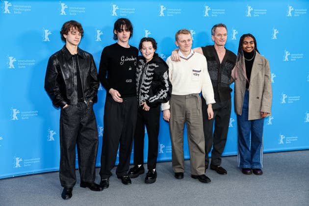 Berlin Berlinale, 76. internationale Filmfestspiele Berlin 2026 Photo Call Sunny Dancer v.Links (left), Conrad Khan, Earl Cave, Bella Ramsey, George Jaques, Neil Patrick Harris, Jasmine Elcock Berlinale, 76. internationale Filmfestspiele Berlin 2026, 13.02.2026 -Pressefoto Roger Buerke Copyright: xEibner-Pressefoto RogerxBuerkex EP_RBE