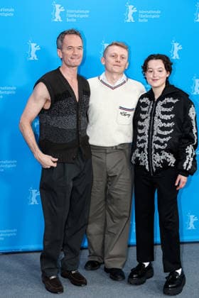 Berlin Berlinale, 76. internationale Filmfestspiele Berlin 2026 Photo Call Sunny Dancer v.Links (left), Neil Patrick Harris (Schauspieler Actor) ,George Jaques (Regisseur, Drehbuchautor Director, Screenwriter), Bella Ramsey (Schauspieler Actor) Berlinale, 76. internationale Filmfestspiele Berlin 2026, 13.02.2026 -Pressefoto Roger Buerke Copyright: xEibner-Pressefoto RogerxBuerkex EP_RBE