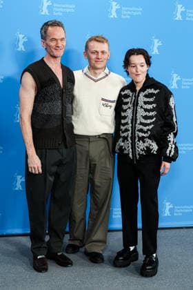 Berlin Berlinale, 76. internationale Filmfestspiele Berlin 2026 Photo Call Sunny Dancer v.Links (left), Neil Patrick Harris (Schauspieler Actor) ,George Jaques (Regisseur, Drehbuchautor Director, Screenwriter), Bella Ramsey (Schauspieler Actor) Berlinale, 76. internationale Filmfestspiele Berlin 2026, 13.02.2026 -Pressefoto Roger Buerke Copyright: xEibner-Pressefoto RogerxBuerkex EP_RBE
