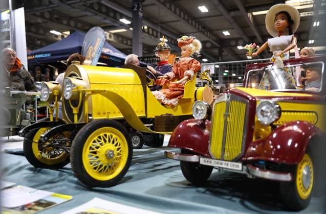 Modell Leben - Modellbaumesse 13.02.2026, Erfurt, Thueringer Modellbaumesse Modell Leben im Bild: Grossmodelle von historischen Fahrzeugen