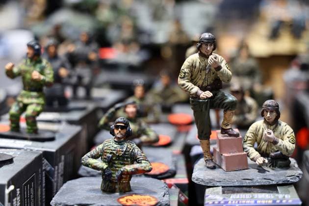 Modell Leben - Modellbaumesse 13.02.2026, Erfurt, Thueringer Modellbaumesse Modell Leben im Bild: Soldaten aus der Modellbauwelt