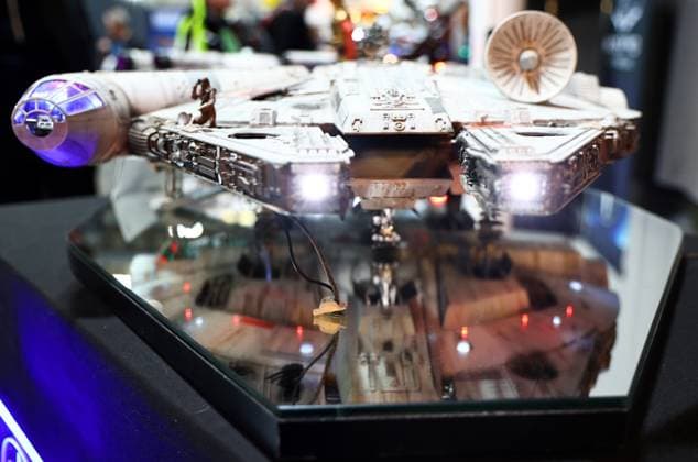 Modell Leben - Modellbaumesse 13.02.2026, Erfurt, Thueringer Modellbaumesse Modell Leben im Bild: Star Wars ist ein Thema auf der Messe