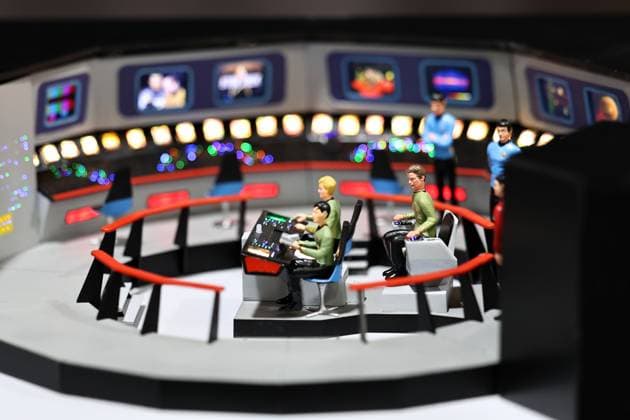 Modell Leben - Modellbaumesse 13.02.2026, Erfurt, Thueringer Modellbaumesse Modell Leben im Bild: Startrek ist ein Thema auf der Messe