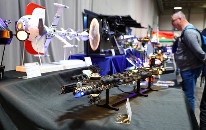 Modell Leben - Modellbaumesse 13.02.2026, Erfurt, Thueringer Modellbaumesse Modell Leben im Bild: Star Wars ist ein Thema auf der Messe