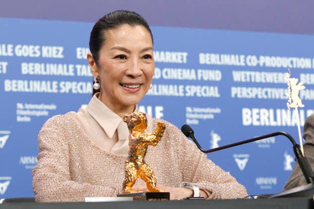 Michelle Yeoh bei der Pressekonferenz zur Verleihung des Goldenen Ehrenbären für das Lebenswerk auf der Berlinale 2026 76. Internationale Filmfestspiele Berlin im Hotel Grand Hyatt. Berlin, 13.02.2025