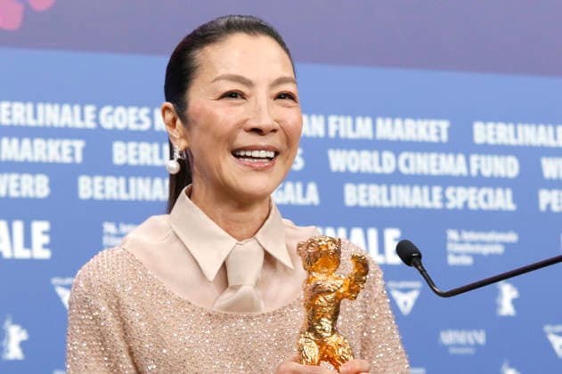 Michelle Yeoh bei der Pressekonferenz zur Verleihung des Goldenen Ehrenbären für das Lebenswerk auf der Berlinale 2026 76. Internationale Filmfestspiele Berlin im Hotel Grand Hyatt. Berlin, 13.02.2025