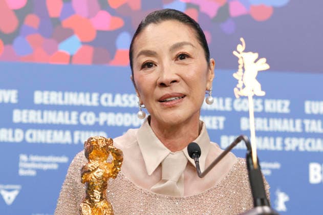 Michelle Yeoh bei der Pressekonferenz zur Verleihung des Goldenen Ehrenbären für das Lebenswerk auf der Berlinale 2026 76. Internationale Filmfestspiele Berlin im Hotel Grand Hyatt. Berlin, 13.02.2025