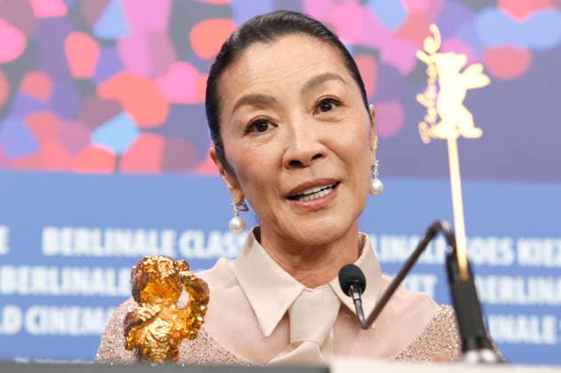 Michelle Yeoh bei der Pressekonferenz zur Verleihung des Goldenen Ehrenbären für das Lebenswerk auf der Berlinale 2026 76. Internationale Filmfestspiele Berlin im Hotel Grand Hyatt. Berlin, 13.02.2025