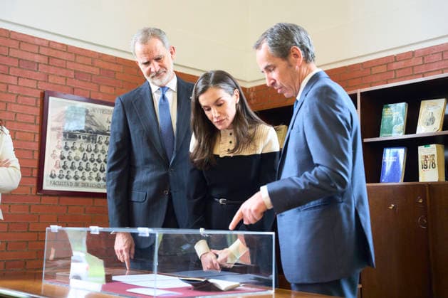 13-02-2026 Madrid Queen Letizia and King Felipe visited the exhibition In Memoriam Toas Y Valiemte 1996-2026 and attended the ceremony of the 30th anniversary of the assassination of Francisco Tomas Y Valiente by the terrorist group ETA at the Faculty of Law in Madrid. No Spain Â  Copyright: xPPEx