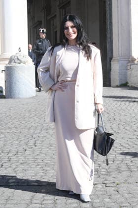 Sanremo Italian Song Festival singers are welcomed at Quirinale Palace Rome, Italy Laura Pausini Sanremo Italian Song Festival singers are welcomed at Quirinale Palace Rome, Italy 13th February 2026 SGPItalia id 134490 Not Exclusive  Copyright: xx