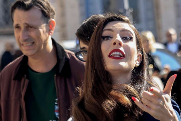 February 13, 2026, Rome, Rome, ITALY: February 13, 2026, Rome. The artists of the 66th Sanremo Festival at the Quirinale Palace to meet the President of the Republic. Pictured: Ditonellapiaga. Rome ITALY  - ZUMAa289 20260213_zia_a289_019 Copyright: xRichardxDexLucax