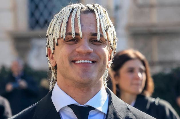 February 13, 2026, Rome, Rome, ITALY: February 13, 2026, Rome. The artists of the 66th Sanremo Music Festival at the Quirinale Palace to meet the President of the Republic. Pictured: Samurai Jay. Rome ITALY  - ZUMAa289 20260213_zia_a289_060 Copyright: xRichardxDexLucax