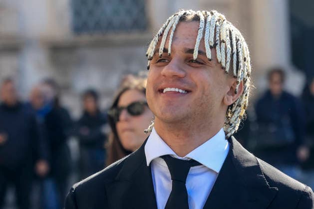 February 13, 2026, Rome, Rome, ITALY: February 13, 2026, Rome. The artists of the 66th Sanremo Music Festival at the Quirinale Palace to meet the President of the Republic. Pictured: Samurai Jay. Rome ITALY  - ZUMAa289 20260213_zia_a289_120 Copyright: xRichardxDexLucax