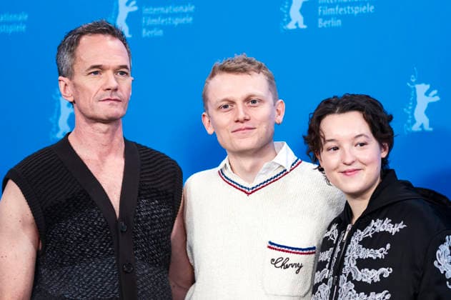 Neil Patrick Harris, George Jaques und Bella Ramsey beim Photocall zum Kinofilm Sunny Dancer auf der Berlinale 2026 76. Internationale Filmfestspiele Berlin im Hotel Grand Hyatt. Berlin, 13.02.2026