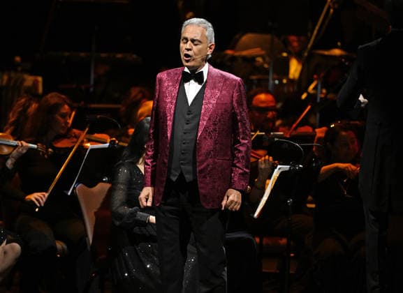 HOLLYWOOD FL - FEBRUARY 12: Andrea Bocelli performs during the Romanza 30th Anniversary World Tour at Hard Rock Live held at the Seminole Hard Rock Hotel & Casino on February 12, 2026 in Hollywood, Florida. Copyright: xmpi04x