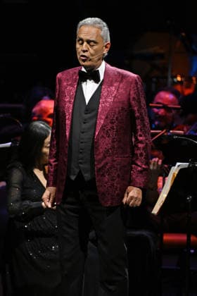 HOLLYWOOD FL - FEBRUARY 12: Andrea Bocelli performs during the Romanza 30th Anniversary World Tour at Hard Rock Live held at the Seminole Hard Rock Hotel & Casino on February 12, 2026 in Hollywood, Florida. Copyright: xmpi04x