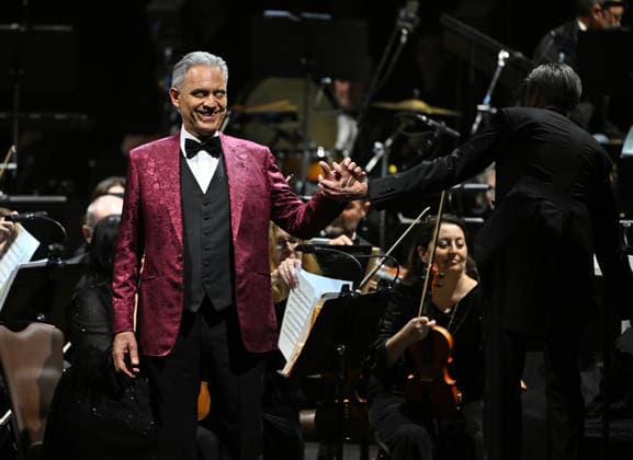 HOLLYWOOD FL - FEBRUARY 12: Andrea Bocelli performs during the Romanza 30th Anniversary World Tour at Hard Rock Live held at the Seminole Hard Rock Hotel & Casino on February 12, 2026 in Hollywood, Florida. Copyright: xmpi04x