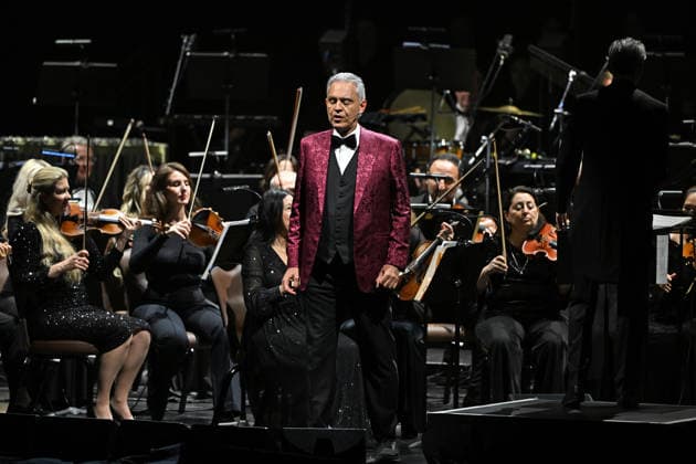 HOLLYWOOD FL - FEBRUARY 12: Andrea Bocelli performs during the Romanza 30th Anniversary World Tour at Hard Rock Live held at the Seminole Hard Rock Hotel & Casino on February 12, 2026 in Hollywood, Florida. Copyright: xmpi04x