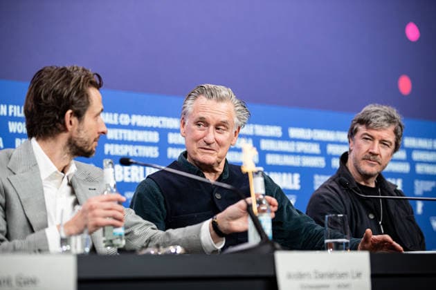 Berlin Berlinale, 76. internationale Filmfestspiele Berlin 2026 Pressekonferenz EVERYBODY DIGS BILL EVANS Bill Pullman (Schauspieler Actor) Anders Danielsen Lie (Schauspieler Actor) Barry Ward (Schauspieler Actor) Berlinale, 76. internationale Filmfestspiele Berlin 2026, 13.02.2026 -Pressefoto Roger Buerke Copyright: xEibner-Pressefoto RogerxBuerkex EP_RBE