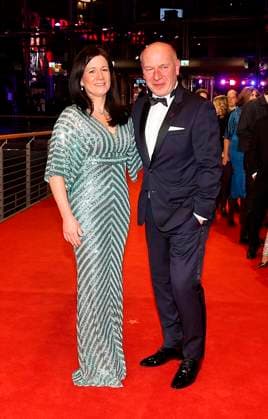 Katharina Guenther-Wuensch und Kai Wegner bei der Eröffnung der 75. Internationalen Filmfestspiele Berlin im Berlinale Palast am Potsdamer Platz