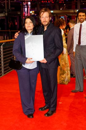 Jasmin Tabatabai, Andreas Pietschmann bei der Eröffnung der 75. Internationalen Filmfestspiele Berlin im Berlinale Palast am Potsdamer Platz