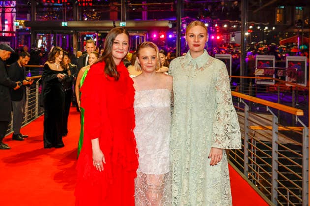 Rosalie Thomass, Alexandra Maria Lara und Jasna Fritzi Bauer bei der Eroeffnung der 76. Berlinale Internationale Filmfestspiele mit der - No Good Men- Film Premiere am 12.02.2026 im Berlinale Palast Berlin.