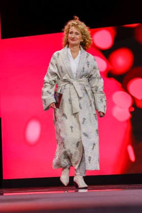 Tricia Tuttel (Intendantin Berlinale) bei der Eröffnung der 75. Internationalen Filmfestspiele Berlin im Berlinale Palast am Potsdamer Platz