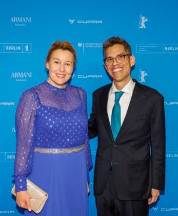 Franziska Giffey, S.E. Francisco Quiroga ( Botschafter von Mexiko) bei der Eroeffnung der 76. Berlinale Internationale Filmfestspiele mit der - No Good Men- Film Premiere am 12.02.2026 im Berlinale Palast Berlin.