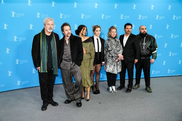 Berlin Berlinale, 76. internationale Filmfestspiele Berlin 2026 Photo Call GOOD LUCK, HAVE FUN, DON™T DIE Gore Verbinski (Regisseur Director) Sam Rockwell (Schauspieler Actor) Zazie Beetz (Schaupielerin Actor) Haley Lu Richardson (Schaupielerin Actor) Tricia Tuttle (Festival Intendantin) Michael Pena (Schauspieler Actor) Asim Chaudhry (Schauspieler Actor) Berlinale, 76. internationale Filmfestspiele Berlin 2026, 13.02.2026 -Pressefoto Roger Buerke Copyright: xEibner-Pressefoto RogerxBuerkex EP_RBE
