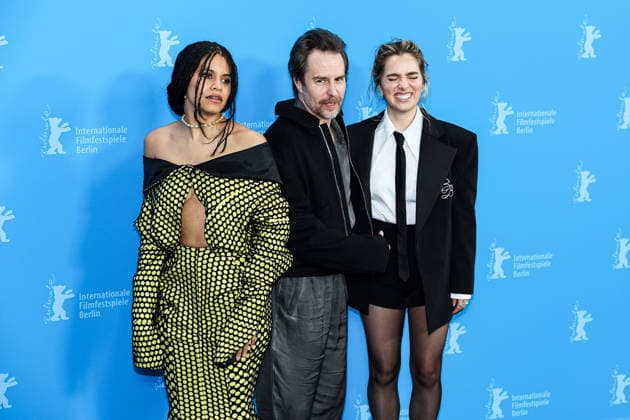 Berlin Berlinale, 76. internationale Filmfestspiele Berlin 2026 Photo Call Fun shoot GOOD LUCK, HAVE FUN, DON™T DIE Sam Rockwell (Schauspieler Actor) Zazie Beetz (Schaupielerin Actor) Haley Lu Richardson (Schaupielerin Actor) Berlinale, 76. internationale Filmfestspiele Berlin 2026, 13.02.2026 -Pressefoto Roger Buerke Copyright: xEibner-Pressefoto RogerxBuerkex EP_RBE