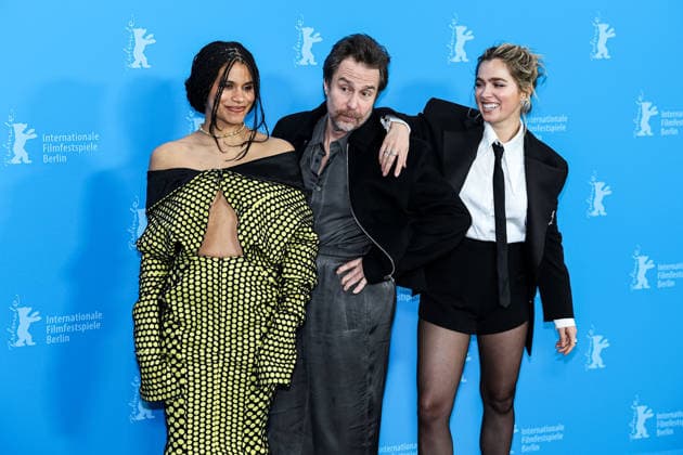 Berlin Berlinale, 76. internationale Filmfestspiele Berlin 2026 Photo Call Fun shoot GOOD LUCK, HAVE FUN, DON™T DIE Sam Rockwell (Schauspieler Actor) Zazie Beetz (Schaupielerin Actor) Haley Lu Richardson (Schaupielerin Actor) Berlinale, 76. internationale Filmfestspiele Berlin 2026, 13.02.2026 -Pressefoto Roger Buerke Copyright: xEibner-Pressefoto RogerxBuerkex EP_RBE