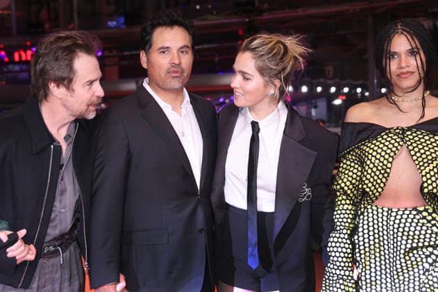 Sam Rockwell, Michael Pena, Haley Lu Richardson und Zazie Beetz beim Photocall zum Kinofilm Good Luck, Have Fun, Don t Die auf der Berlinale 2026 76. Internationale Filmfestspiele Berlin auf dem Red Carpet vom Berlinale Palast. Berlin, 13.02.2026