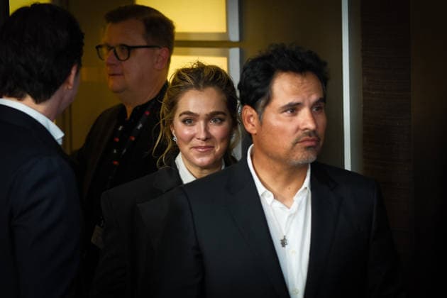 Photocall for Good Luck, Have Fun, Don™t Die , Grand Hyatt Berlin, Berlin, Germany Haley Lu Richardson and Michael Pena poses at the Photocall for Good Luck, Have Fun, Don™t Die during Berlinale (Berlin Film Festival) at Grand Hyatt Berlin, Berlin, , Germany on 13 February 2026., Credit:Julie Edwards Avalon Copyright: xJuliexEdwardsx xAvalonx 1074737177