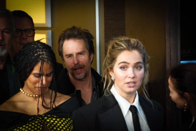 Photocall for Good Luck, Have Fun, Don™t Die , Grand Hyatt Berlin, Berlin, Germany Zazie Beetz, Sam Rockwell and Haley Lu Richardson poses at the Photocall for Good Luck, Have Fun, Don™t Die during Berlinale (Berlin Film Festival) at Grand Hyatt Berlin, Berlin, , Germany on 13 February 2026., Credit:Julie Edwards Avalon Copyright: xJuliexEdwardsx xAvalonx 1074737283
