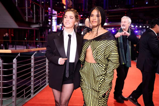 Haley Lu Richardson und Zazie Beetz beim Photocall zum Kinofilm Good Luck, Have Fun, Don t Die auf der Berlinale 2026 76. Internationale Filmfestspiele Berlin auf dem Red Carpet vom Berlinale Palast. Berlin, 13.02.2026