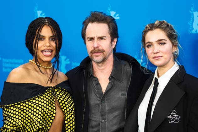 Photocall for Good Luck, Have Fun, Don™t Die , Grand Hyatt Berlin, Berlin, Germany Zazie Beetz, Sam Rockwell and Haley Lu Richardson poses at the Photocall for Good Luck, Have Fun, Don™t Die during Berlinale (Berlin Film Festival) at Grand Hyatt Berlin, Berlin, , Germany on 13 February 2026., Credit:Julie Edwards Avalon Copyright: xJuliexEdwardsx xAvalonx 1074737529
