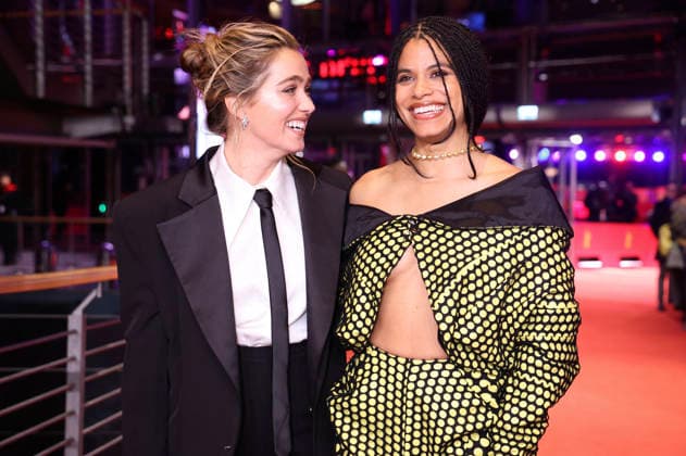 Haley Lu Richardson und Zazie Beetz beim Photocall zum Kinofilm Good Luck, Have Fun, Don t Die auf der Berlinale 2026 76. Internationale Filmfestspiele Berlin auf dem Red Carpet vom Berlinale Palast. Berlin, 13.02.2026
