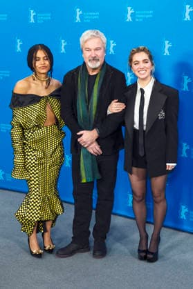 Zazie Beetz, Gore Verbinski und Haley Lu Richardson beim Photocall zum Kinofilm Good Luck, Have Fun, Don t Die auf der Berlinale 2026 76. Internationale Filmfestspiele Berlin im Hotel Grand Hyatt. Berlin, 13.02.2026
