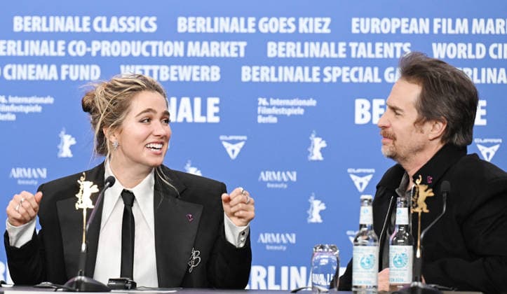 76th Berlinale International Film Festival Good Luck, Have Fun, Don t Die press conference at Grand Hyatt Hotel Featuring: Haley Lu Richardson, Sam Rockwell Where: Berlin, Germany When: 13 Feb 2026 Credit: Cover Images EDITORIAL USE ONLY. NOT FOR USE BY NEWSPAPERS BASED IN THE UK. Copyright: xx coverimg55465833
